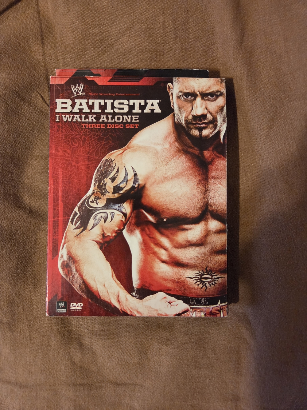 WWE Batista "I Walk Alone" Three Disc Set - Red Cover